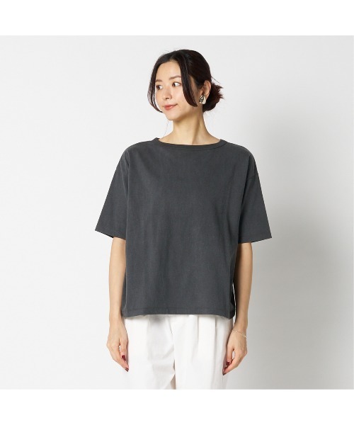 HELIOPOLE(エリオポール)の「FADE TEE(Tシャツ/カットソー・レディース・チャコールグレー/ベージュ/ワインレッド・38)」の11枚目の写真