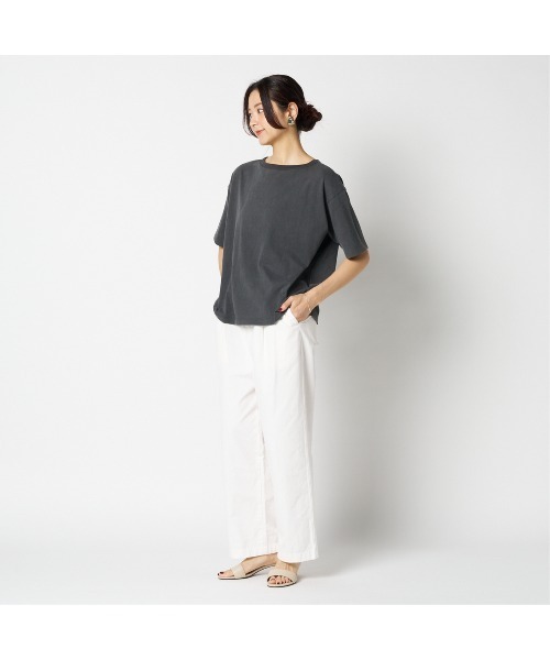 HELIOPOLE(エリオポール)の「FADE TEE(Tシャツ/カットソー・レディース・チャコールグレー/ベージュ/ワインレッド・38)」の13枚目の写真