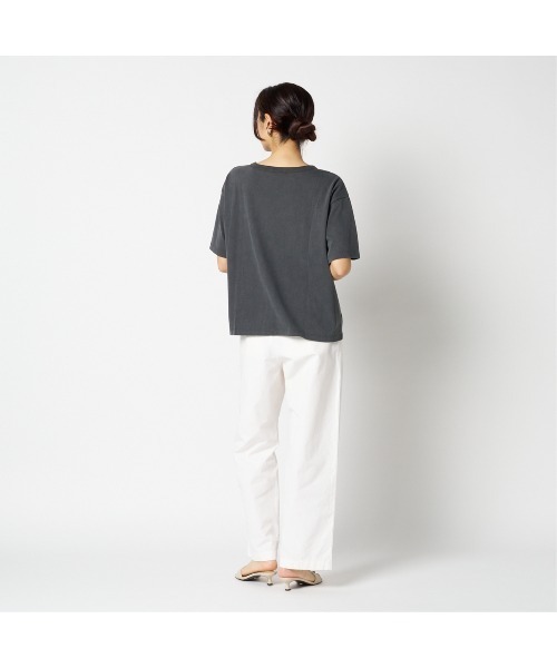 HELIOPOLE(エリオポール)の「FADE TEE(Tシャツ/カットソー・レディース・チャコールグレー/ベージュ/ワインレッド・38)」の14枚目の写真