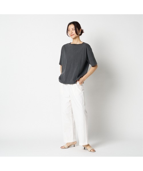 HELIOPOLE(エリオポール)の「FADE TEE(Tシャツ/カットソー・レディース・チャコールグレー/ベージュ/ワインレッド・38)」の16枚目の写真