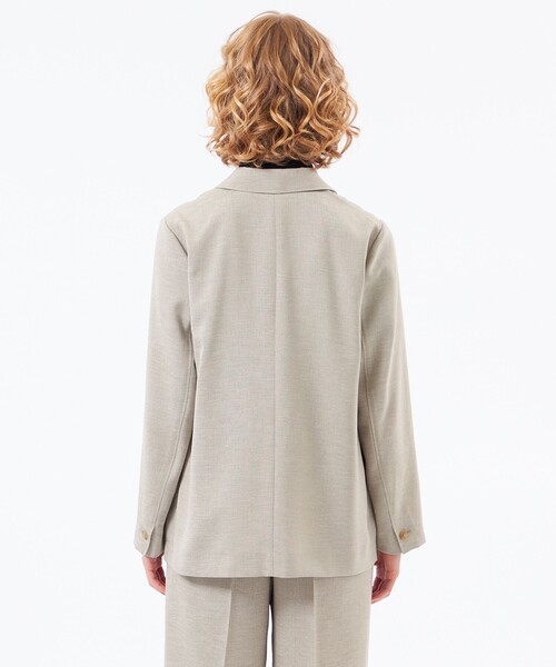 MACKINTOSH PHILOSOPHY(マッキントッシュ フィロソフィー)の「【WEB&一部店舗限定】ドライタッチオックスジャケット(テーラードジャケット・レディース・ダークネイビー/ベージュ・36/38)」の7枚目の写真