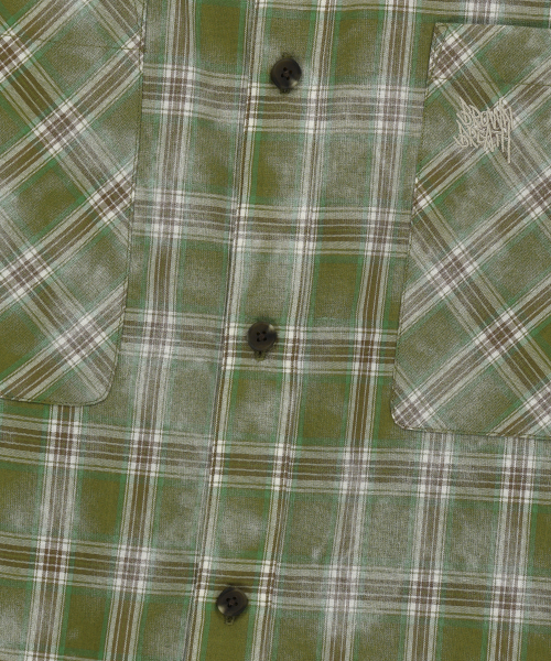 BROWNBREATH（ブラウンブレス）の「CHECK TAG SHIRTS - GREEN（シャツ/ブラウス・レディース・その他・SMALL/MEDIUM/LARGE/X-LARGE）」の4枚目の写真