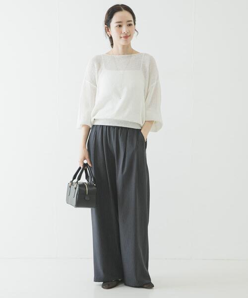 URBAN RESEARCH（アーバンリサーチ）の「レザースクエアボストンバッグ（ハンドバッグ・レディース・ブラック/ブラウン・-）」の5枚目の写真