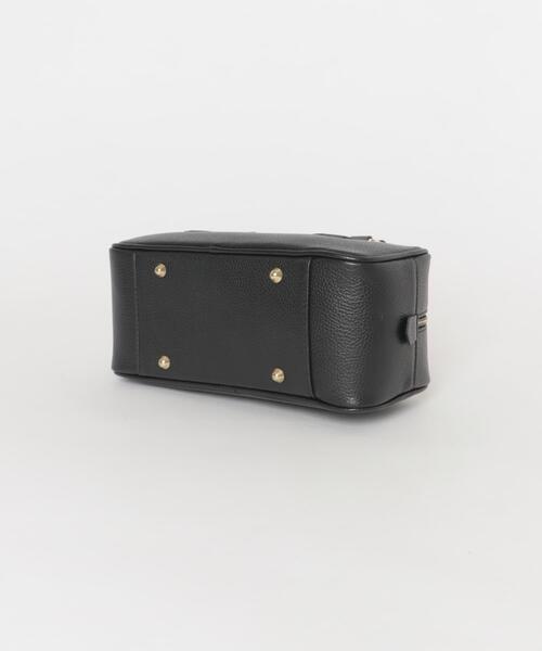 URBAN RESEARCH（アーバンリサーチ）の「レザースクエアボストンバッグ（ハンドバッグ・レディース・ブラック/ブラウン・-）」の9枚目の写真