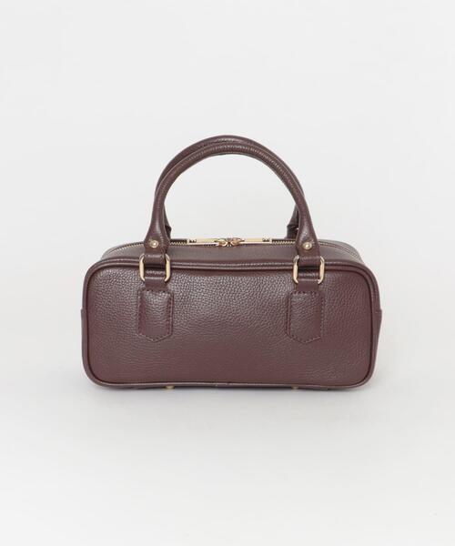 URBAN RESEARCH（アーバンリサーチ）の「レザースクエアボストンバッグ（ハンドバッグ・レディース・ブラック/ブラウン・-）」の13枚目の写真