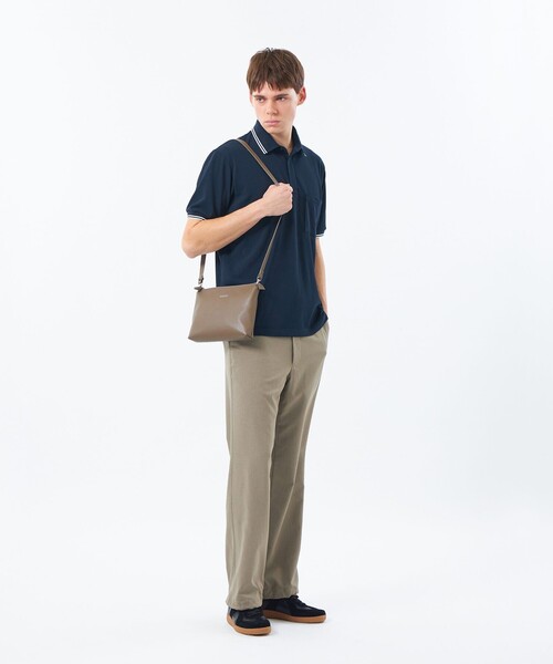 MACKINTOSH PHILOSOPHY（ﾏｯｷﾝﾄｯｼｭ ﾌｨﾛｿﾌｨｰ）の「WEEKENDER イージーパンツ ウール調ドットエア（その他パンツ・メンズ・チャコールグレー/ベージュ系その他・38/40）」の5枚目の写真