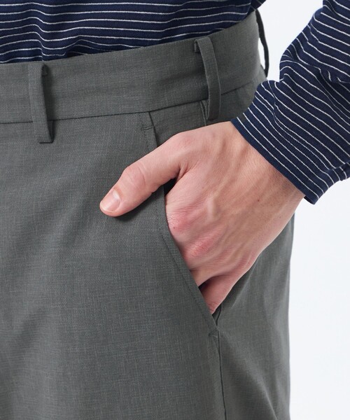 MACKINTOSH PHILOSOPHY（ﾏｯｷﾝﾄｯｼｭ ﾌｨﾛｿﾌｨｰ）の「WEEKENDER イージーパンツ ウール調ドットエア（その他パンツ・メンズ・チャコールグレー/ベージュ系その他・38/40）」の13枚目の写真