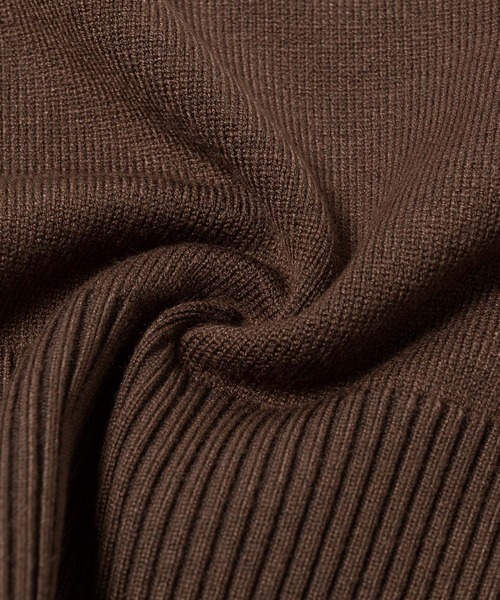 OLUN(オルン)の「half sleeve knit/ハーフスリーブニット(ニット/セーター・レディース・アイボリー/チャコールグレー/ブラウン/ベージュ/ピンク・MEDIUM/SMALL)」の9枚目の写真