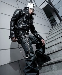 RICH（リッチ）の「【RICH】Machine-wax Flare Pant  / 【リッチ】ダブルウエストフレアデニムパンツ（デニムパンツ）」