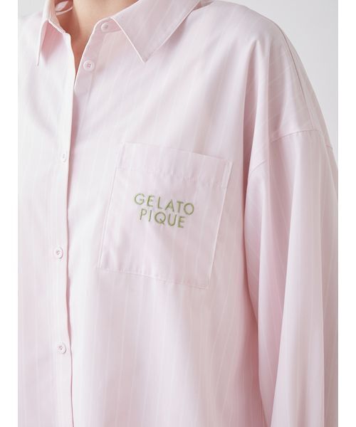 gelato pique（ジェラートピケ）の「【UVカット】ストライプシャツ