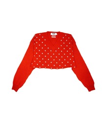 MSGM(�G���G�X�W�[�G��)�̃X�^�b�Y �N���b�v�h �j�b�g�g�b�v(�j�b�g/�Z�[�^�[)