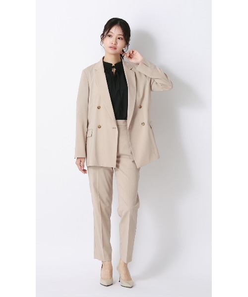 AOYAMA（アオヤマ）の「ハイネックギャザーリボンブラウス【涼】【5分袖】（Tシャツ/カットソー・レディース・キャメル/ブルー/ブラック・L/M）」の16枚目の写真