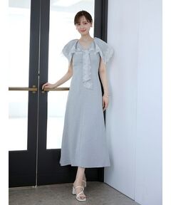 BUMPY GATHER FLARE DRESS（ワンピース）｜Ameri（アメリ）の
