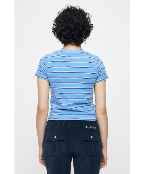 MOUSSY(マウジー)の「JC EMBLEM Tシャツ(Tシャツ/カットソー・レディース・ライトピンク/ブルー系その他/ネイビー・FREE)」の7枚目の写真