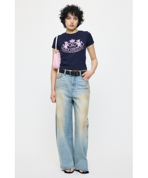 MOUSSY(マウジー)の「JC EMBLEM Tシャツ(Tシャツ/カットソー・レディース・ライトピンク/ブルー系その他/ネイビー・FREE)」の18枚目の写真