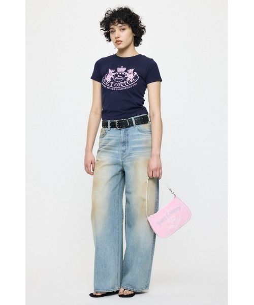 MOUSSY(マウジー)の「JC EMBLEM Tシャツ(Tシャツ/カットソー・レディース・ライトピンク/ブルー系その他/ネイビー・FREE)」の19枚目の写真