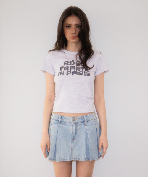ROSEFRANTZ（ロゼフランツ）の「Paris Baby T-shirt [Melange Gray]（Tシャツ/カットソー・レディース・アッシュグレー・SMALL/MEDIUM）」の2枚目の写真