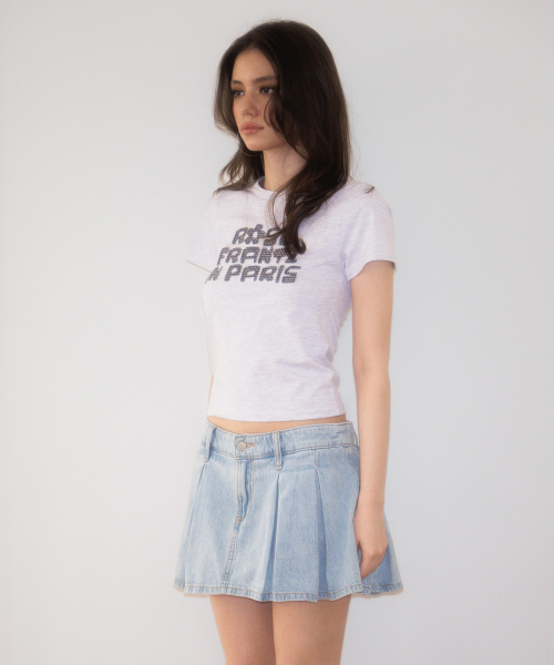 ROSEFRANTZ（ロゼフランツ）の「Paris Baby T-shirt [Melange Gray]（Tシャツ/カットソー・レディース・アッシュグレー・SMALL/MEDIUM）」の3枚目の写真