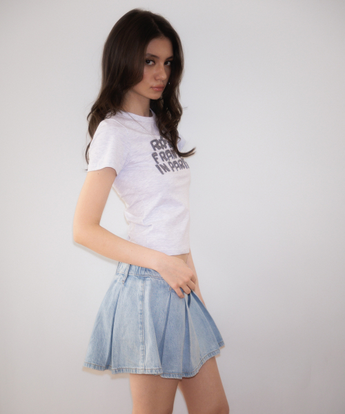 ROSEFRANTZ（ロゼフランツ）の「Paris Baby T-shirt [Melange Gray]（Tシャツ/カットソー・レディース・アッシュグレー・SMALL/MEDIUM）」の5枚目の写真