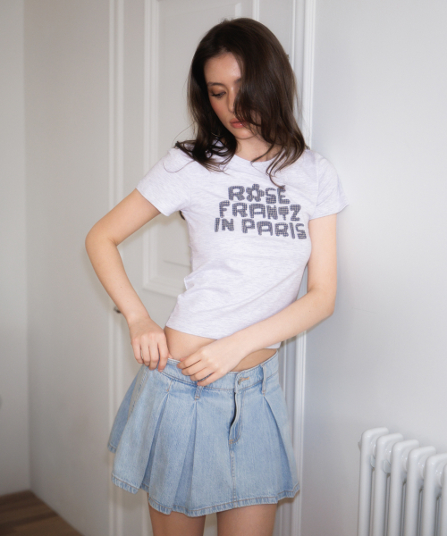 ROSEFRANTZ（ロゼフランツ）の「Paris Baby T-shirt [Melange Gray]（Tシャツ/カットソー・レディース・アッシュグレー・SMALL/MEDIUM）」の10枚目の写真