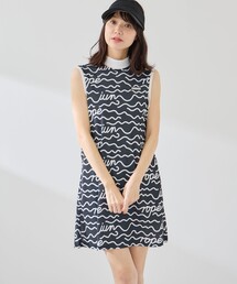 ノースリーブ ワンピース JUN&ROPE 新品 最新作 冷感 ワンピース ノースリーブ 風 セットアップ 総柄 ストレッチ レディースウェア