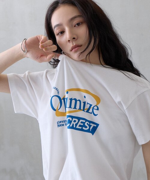 COLONY 2139(コロニートゥーワンスリーナイン)の「アソートロゴプリントTシャツ(Tシャツ/カットソー・レディース・ホワイト/ネイビー/グレー・FREE)」の4枚目の写真