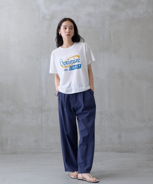 COLONY 2139(コロニートゥーワンスリーナイン)の「アソートロゴプリントTシャツ(Tシャツ/カットソー・レディース・ホワイト/ネイビー/グレー・FREE)」の9枚目の写真