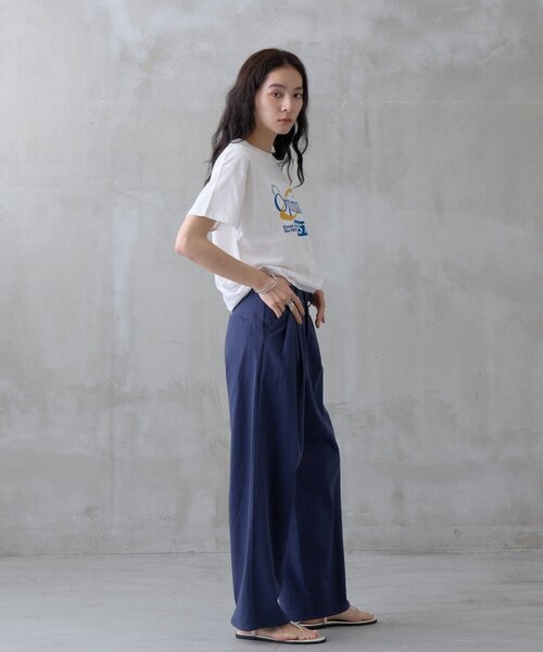 COLONY 2139(コロニートゥーワンスリーナイン)の「アソートロゴプリントTシャツ(Tシャツ/カットソー・レディース・ホワイト/ネイビー/グレー・FREE)」の10枚目の写真