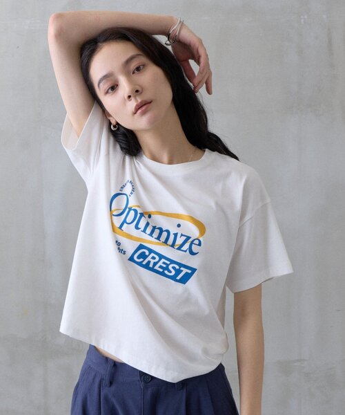 COLONY 2139(コロニートゥーワンスリーナイン)の「アソートロゴプリントTシャツ(Tシャツ/カットソー・レディース・ホワイト/ネイビー/グレー・FREE)」の11枚目の写真