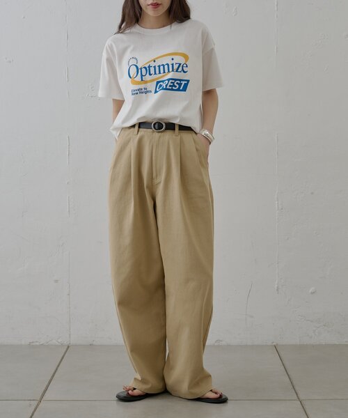 COLONY 2139(コロニートゥーワンスリーナイン)の「アソートロゴプリントTシャツ(Tシャツ/カットソー・レディース・ホワイト/ネイビー/グレー・FREE)」の14枚目の写真