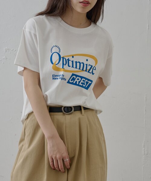 COLONY 2139(コロニートゥーワンスリーナイン)の「アソートロゴプリントTシャツ(Tシャツ/カットソー・レディース・ホワイト/ネイビー/グレー・FREE)」の18枚目の写真