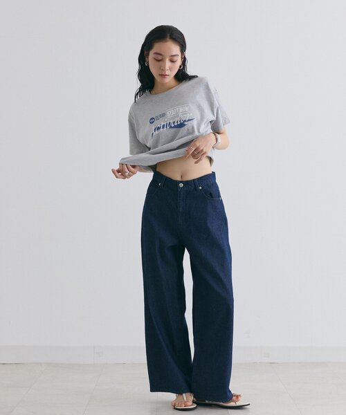 COLONY 2139(コロニートゥーワンスリーナイン)の「アソートロゴプリントTシャツ(Tシャツ/カットソー・レディース・ホワイト/ネイビー/グレー・FREE)」の22枚目の写真