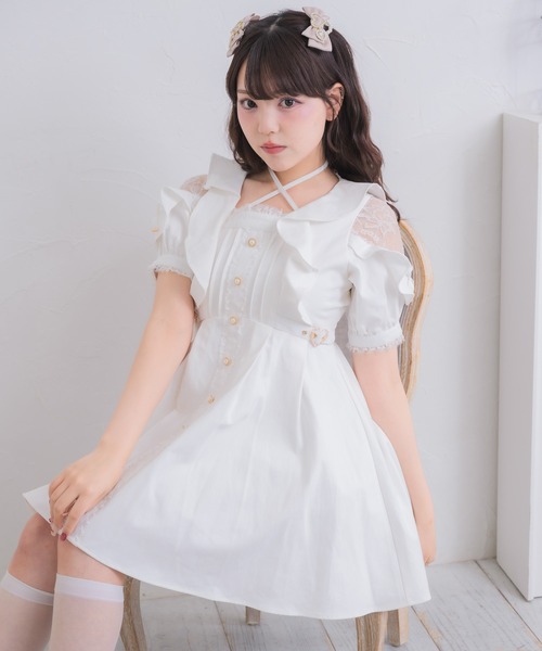ROJITA(ロジータ)の「チョーカー付きデニムワンピース(ワンピース・レディース・ブラック/ホワイト/ブルー・FREE)」の11枚目の写真