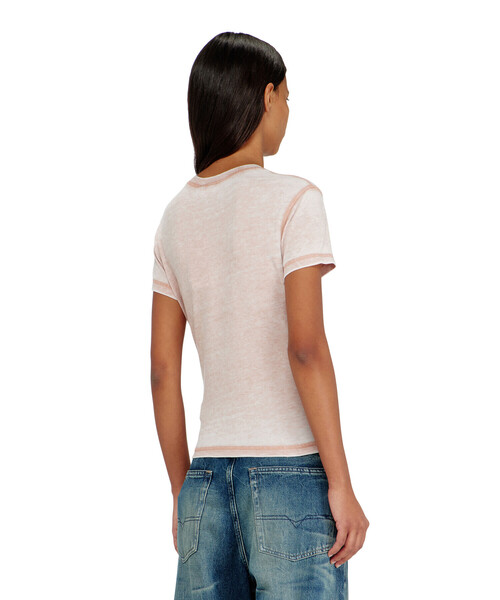 DIESEL（ディーゼル）の「ウィメンズ Tシャツ T-ILA-AA1（Tシャツ/カットソー・レディース・ピンク系その他/ベージュ系その他/グレー・LARGE/MEDIUM/SMALL/X-LARGE/X-SMALL）」の10枚目の写真