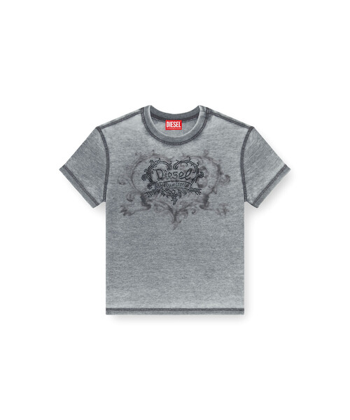 DIESEL（ディーゼル）の「ウィメンズ Tシャツ T-ILA-AA1（Tシャツ/カットソー・レディース・ピンク系その他/ベージュ系その他/グレー・LARGE/MEDIUM/SMALL/X-LARGE/X-SMALL）」の4枚目の写真