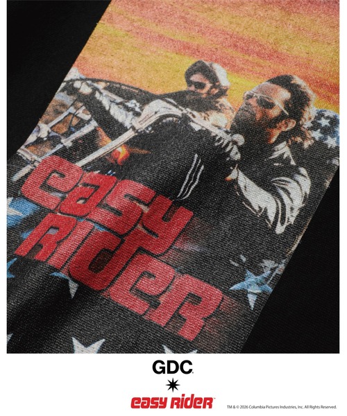 GDC（ジーディーシー）の「【Easy Rider×GDC】Icon Crew Sweat（スウェット・メンズ・ホワイト/ブラック・SMALL/MEDIUM/LARGE/X-LARGE）」の6枚目の写真