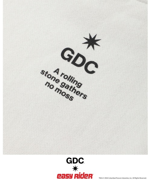 GDC（ジーディーシー）の「【Easy Rider×GDC】Icon Crew Sweat（スウェット・メンズ・ホワイト/ブラック・SMALL/MEDIUM/LARGE/X-LARGE）」の3枚目の写真