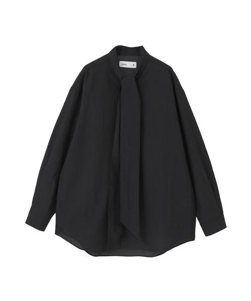 CONVERSE TOKYO(コンバーストウキョウ)の「BOWTIE RELAX SHIRT(シャツ/ブラウス・レディース・その他1/その他2/ブラック/ブルー・MEDIUM/SMALL)」の2枚目の写真