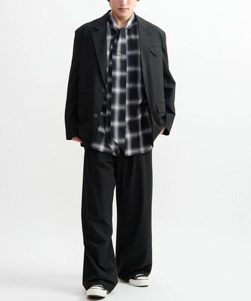 CONVERSE TOKYO(コンバーストウキョウ)の「BOWTIE RELAX SHIRT(シャツ/ブラウス・レディース・その他1/その他2/ブラック/ブルー・MEDIUM/SMALL)」の18枚目の写真