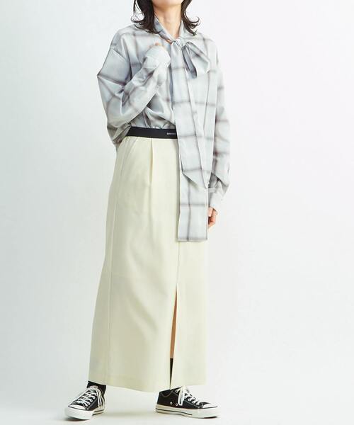 CONVERSE TOKYO(コンバーストウキョウ)の「BOWTIE RELAX SHIRT(シャツ/ブラウス・レディース・その他1/その他2/ブラック/ブルー・MEDIUM/SMALL)」の20枚目の写真