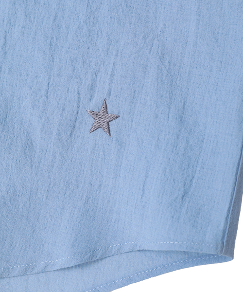 CONVERSE TOKYO(コンバーストウキョウ)の「BOWTIE RELAX SHIRT(シャツ/ブラウス・レディース・その他1/その他2/ブラック/ブルー・MEDIUM/SMALL)」の9枚目の写真