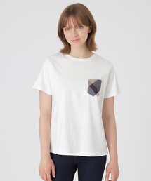 セール】【接触冷感】シルケットスムースサイドチェックTシャツ（T