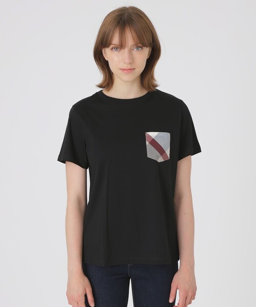 BLUE LABEL CRESTBRIDGE(ブルーレーベルクレストブリッジ)の「【一部店舗限定】コンパクトスムースポケットTシャツ(Tシャツ/カットソー・レディース・オフホワイト・38/40)」の8枚目の写真