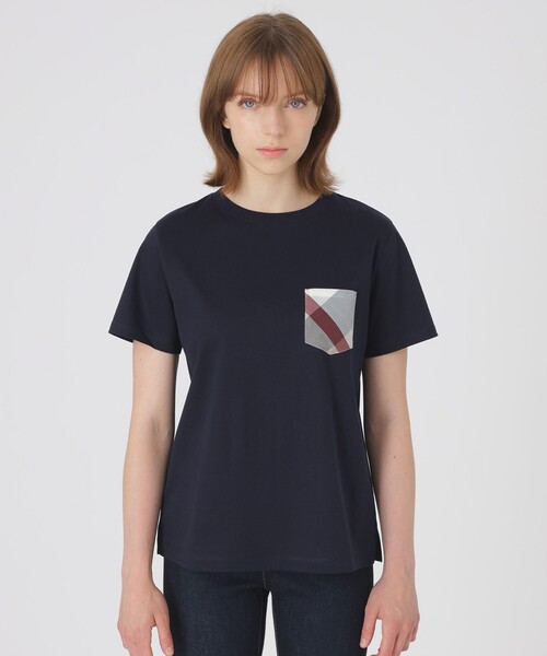 BLUE LABEL CRESTBRIDGE(ブルーレーベルクレストブリッジ)の「【一部店舗限定】コンパクトスムースポケットTシャツ(Tシャツ/カットソー・レディース・オフホワイト・38/40)」の14枚目の写真