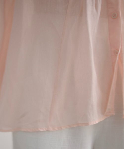 LAULEN（ローレン）の「ramie blend peplum blouse /ラミーブレンドペプラムブラウス（シャツ/ブラウス・レディース・ブラウン/オレンジ/ピンク・FREE）」の7枚目の写真