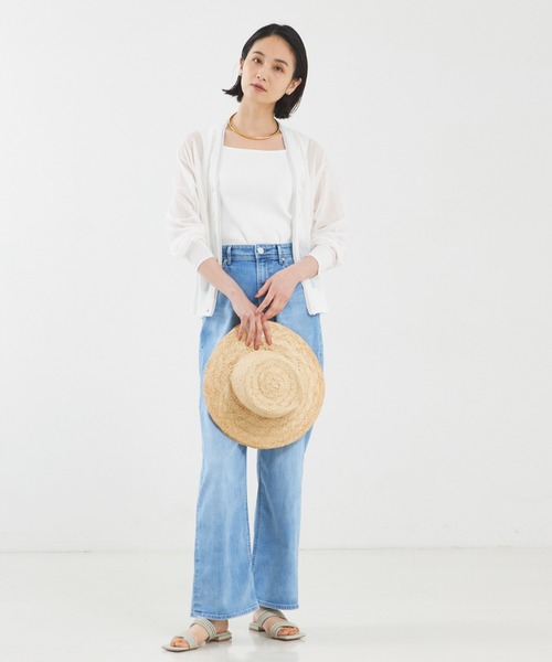 YANUK（ヤヌーク）の「【YANUK】Joanストレートデニムパンツ（デニムパンツ・レディース・ライトブルー/グレー・34/36/38）」の4枚目の写真