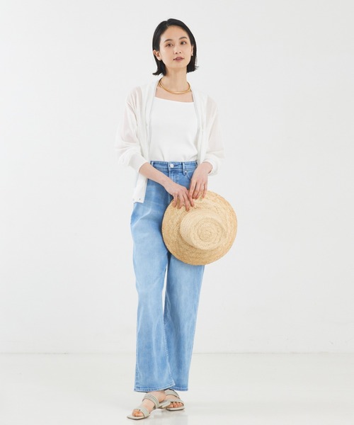 YANUK（ヤヌーク）の「【YANUK】Joanストレートデニムパンツ（デニムパンツ・レディース・ライトブルー/グレー・34/36/38）」の5枚目の写真