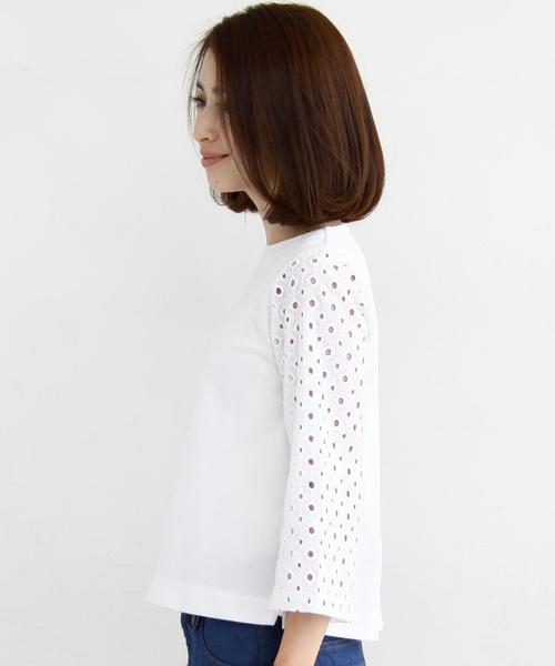 「UNITED ARROWS」 7分袖シャツ FREE ホワイト レディース UNITED ARROWS】ブラウス ホワイト レディース 7分袖 リボン