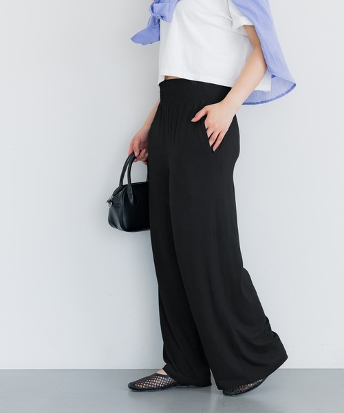 coca(coca)(コカ)の「とろみワイドパンツ(その他パンツ・レディース・ブラック/グリーン/A/チャコール・S/M/L)」の11枚目の写真