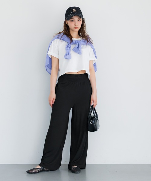coca(coca)(コカ)の「とろみワイドパンツ(その他パンツ・レディース・ブラック/グリーン/A/チャコール・S/M/L)」の12枚目の写真